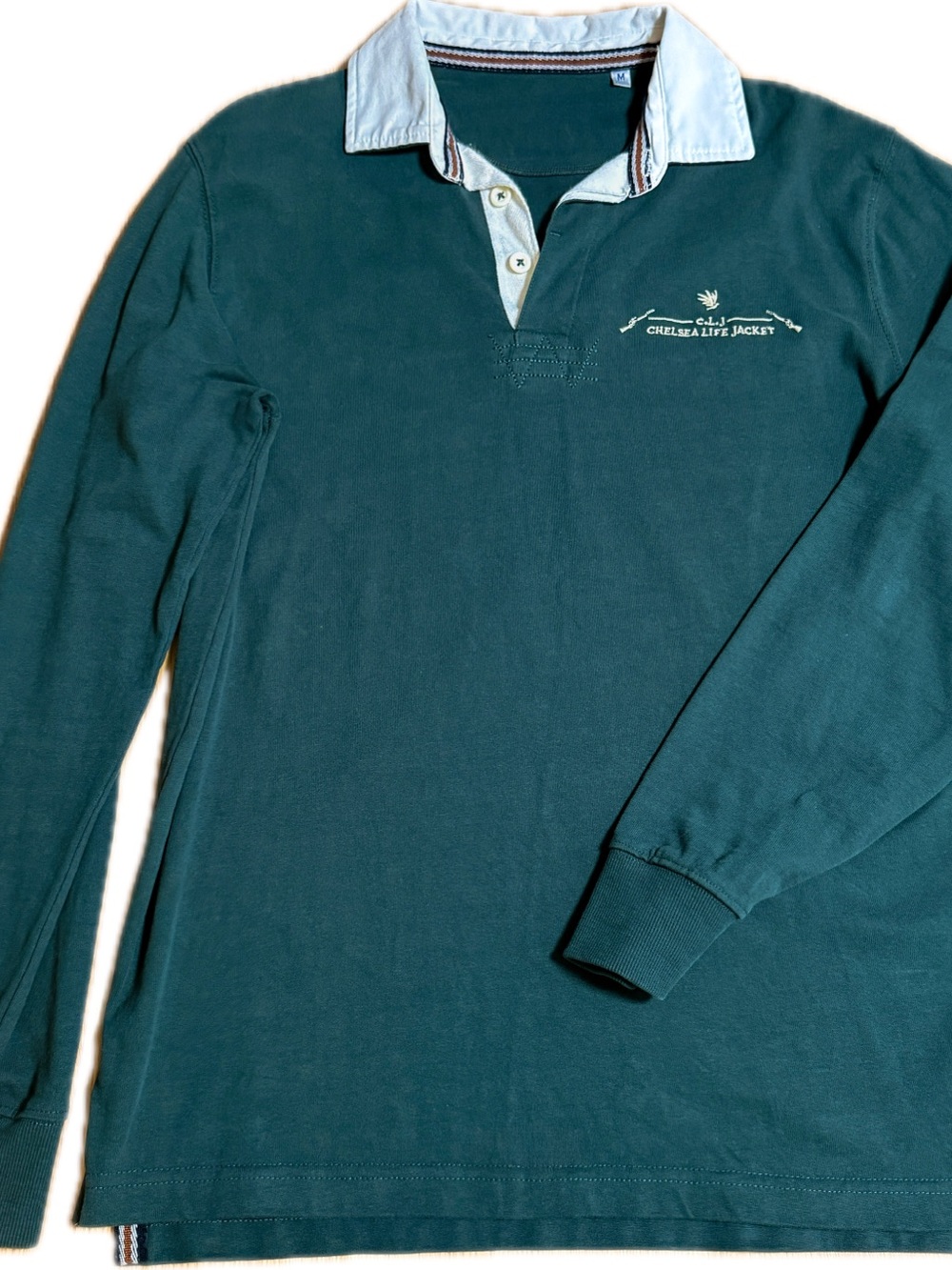 Chelsea Life Jacket Green Rugby Shirt Medium